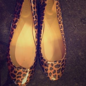 Jcrew cheetah print flats